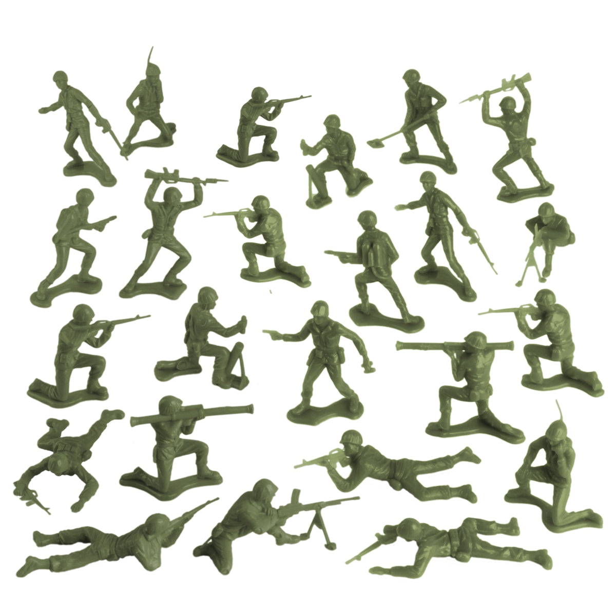 ホットトイズ US アーミー グリーンベレー TimMee PLASTIC ARMY Men OD Green 24pc Toy Soldier Figures Made in