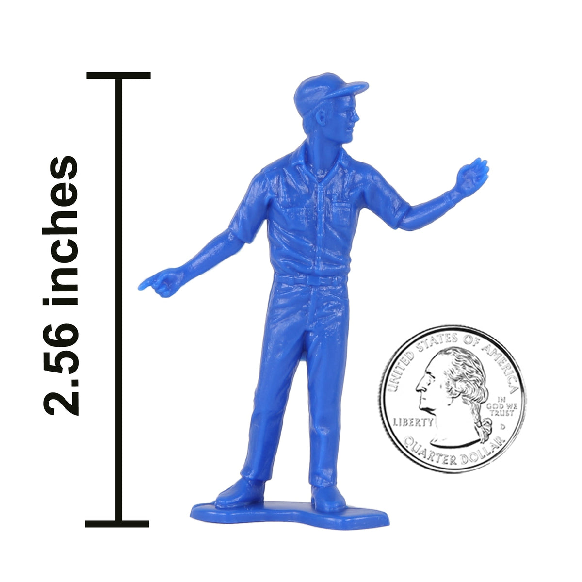 TimMee Car RACING TEAM Pit Track & News Crews Blue Plastic Toy