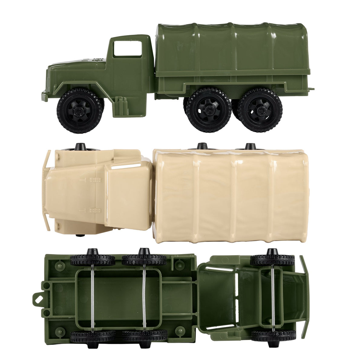 TimMee Plastic Army Men TRUCKS Deuce and a Half Cargo Vehicles US Made ...