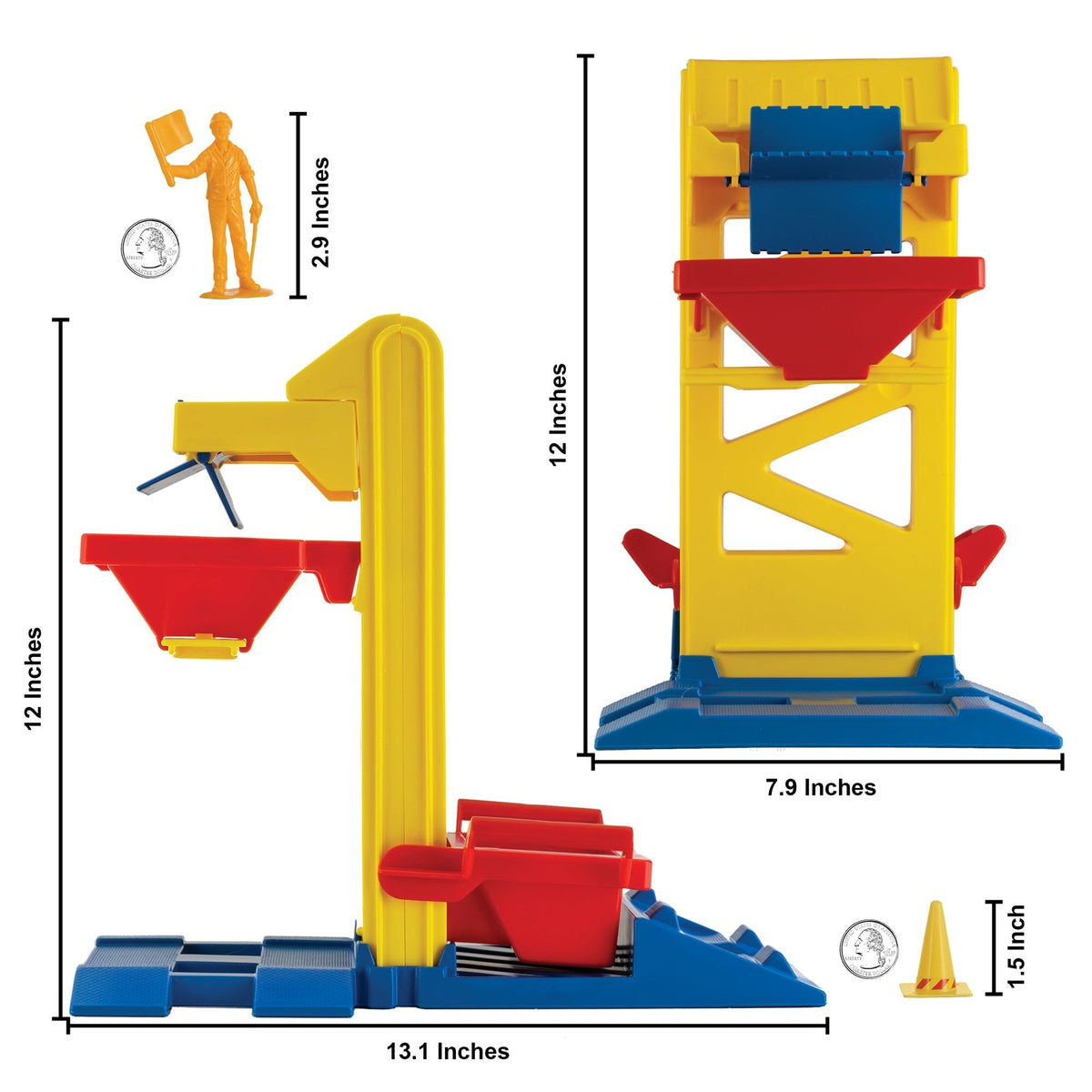 TimMee Sand & Gravel Construction Set - Trucks Figures Sandbox Playset ...
