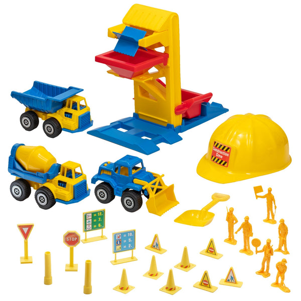 TimMee Sand & Gravel Construction Set - Trucks Figures Sandbox