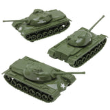 Tim Mee Toy M48 Patton Tank Olive-Green 3 Piece Vignette