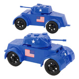 Tim Mee Toy Staghound Armored Cars Blue Vignette