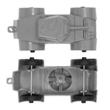 Tim Mee Toy Staghound Armored Cars Gray Top and Bottom Views