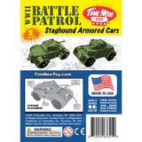Tim Mee Toy Staghound Armored Cars OD Green Insert Card Art