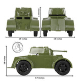 Tim Mee Toy Staghound Armored Cars OD-Green Scale