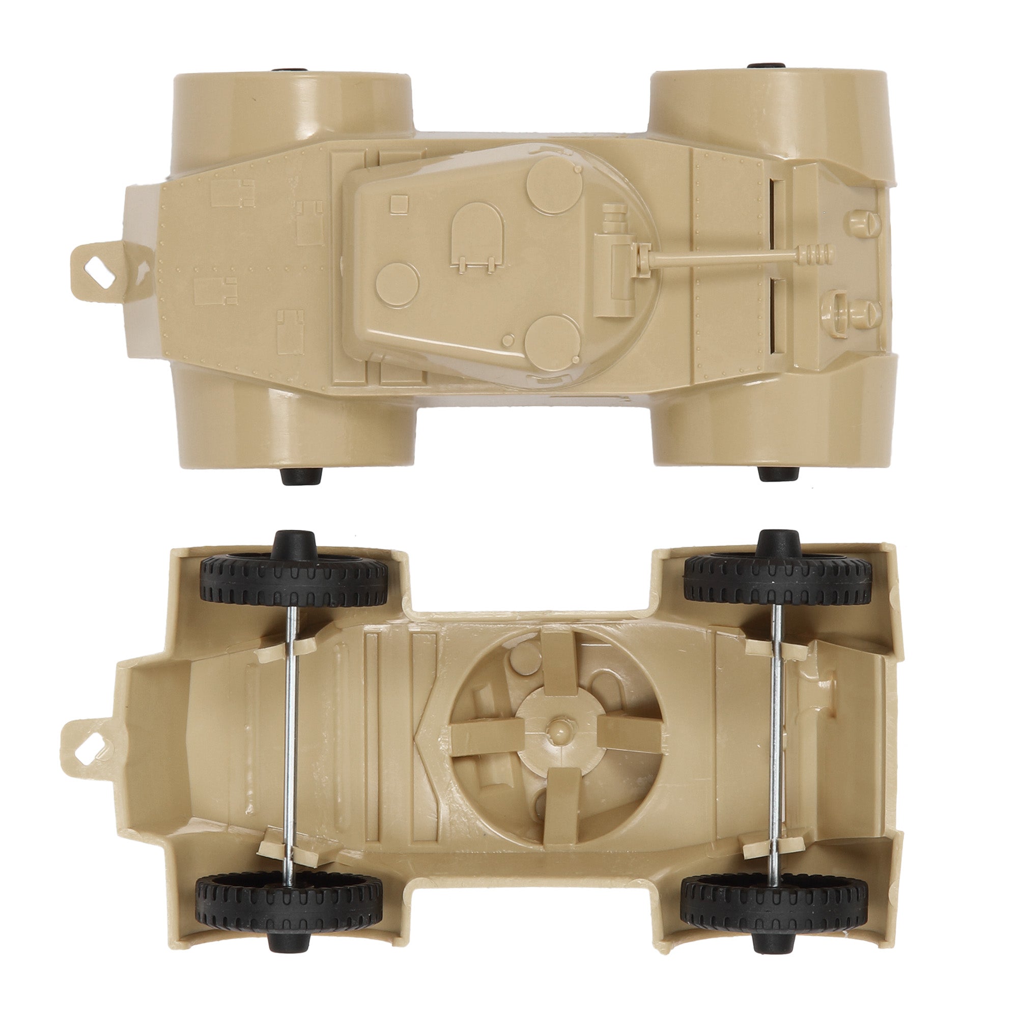 TimMee Staghound Tan Armored Car Plastic Army Men Scout Vehicles
