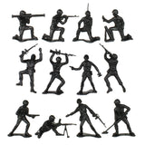 Tim Mee Toy Plastic Army Men Cold War Soldier Figures Black Close Up