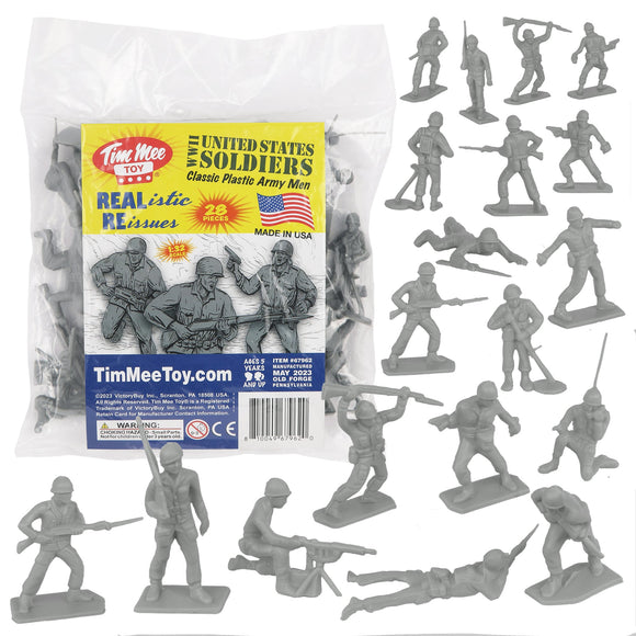 Tim Mee Toy WW2 Plastic Army Men DK Novelties Gray Main Image