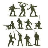 Tim Mee Toy WW2 Plastic Army Men DK Novelties Olive Green Close Up View