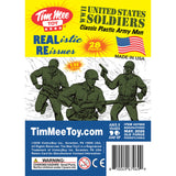 Tim Mee Toy WW2 Plastic Army Men DK Novelties Olive Green Insert Art