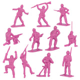 Tim Mee Toy WW2 Plastic Army Men DK Novelties Pink Close Up Back View