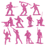 Tim Mee Toy WW2 Plastic Army Men DK Novelties Pink Close Up View