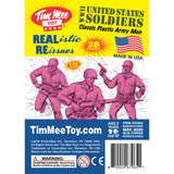 Tim Mee Toy WW2 Plastic Army Men DK Novelties Pink Insert Art
