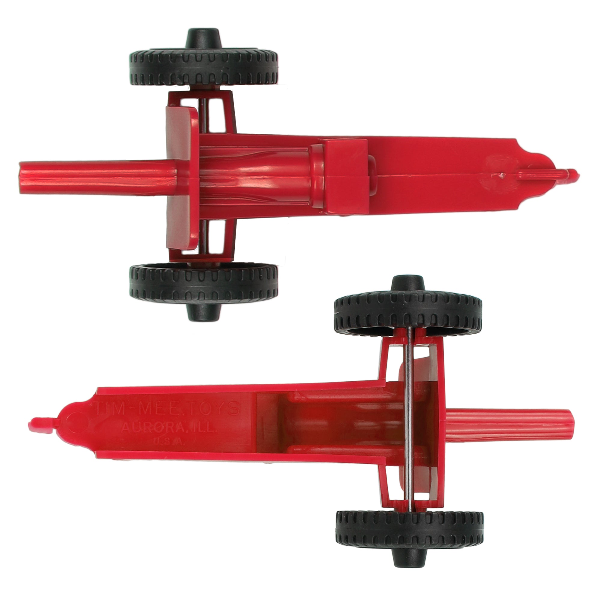 TimMee M3 ARTILLERY - Red 4pc Plastic Army Men Cannon Playset US