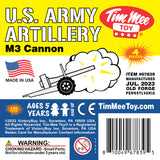 Tim Mee Toy M3 Artillery Anti-Tank Cannon White Insert Art