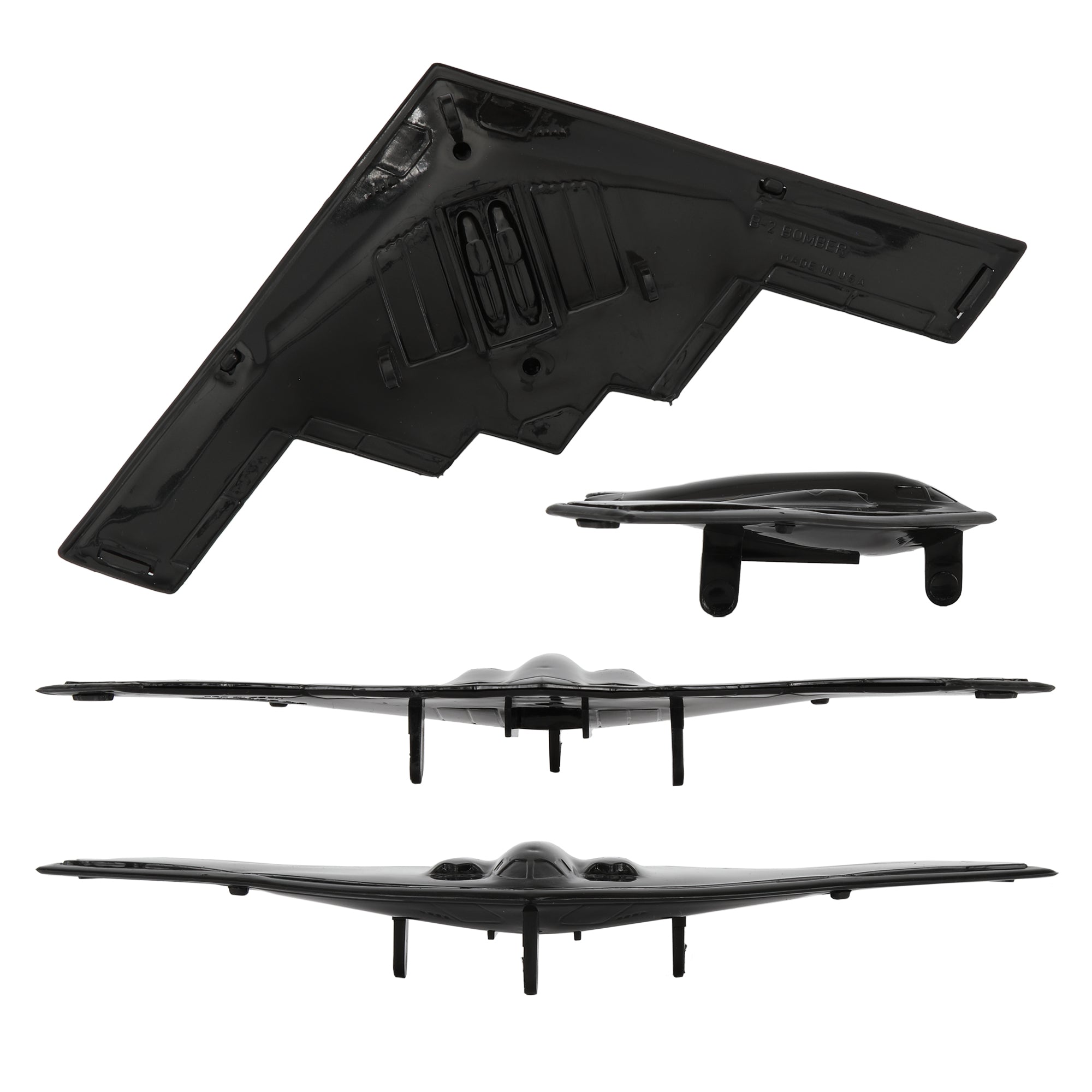 TWIM【 HEDGE HOG BOMBER ブラック 】 新品未使用 TimMee Air Strike B-2 Stealth Bomber Jets Black Plastic Army