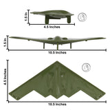 Tim Mee Toy Air Strike B-2 Spirit Stealth Bomber OD-Green Color Jets Close Up Views
