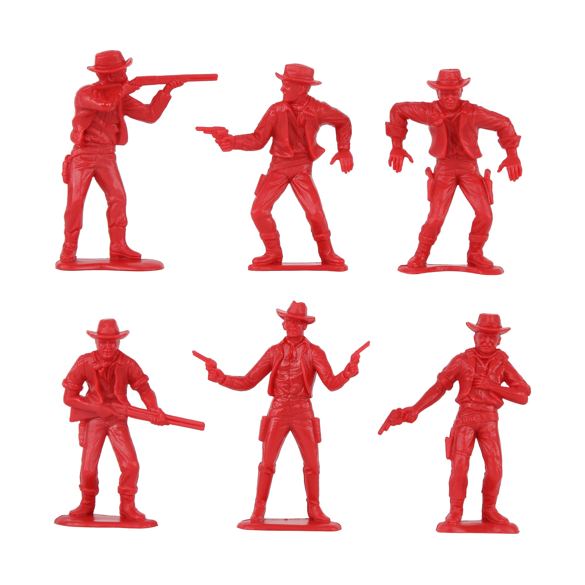 TimMee COWBOYS and INDIANS Plastic Figures 40pc Playset - Made in