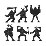 Tim Mee Toy Fantasy Figures Black Close Up Back View