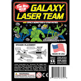 Tim Mee Toy Galaxy Laser Team Figures Blue & Lime Green Insert Art