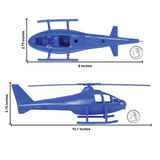 Tim Mee Toy Air Support Transport Helicopter Blue Color Scale