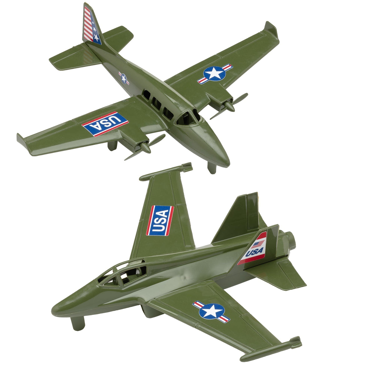 TimMee Prop Plane and Fighter Jet OD Green for Plastic Army Men – Tim ...
