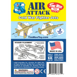 Tim Mee Toy Cold War Jet Airplanes Tan Color Insert Art