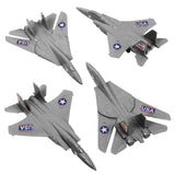 Tim Mee Toy Combat Jets Silver-Gray Color Vignette