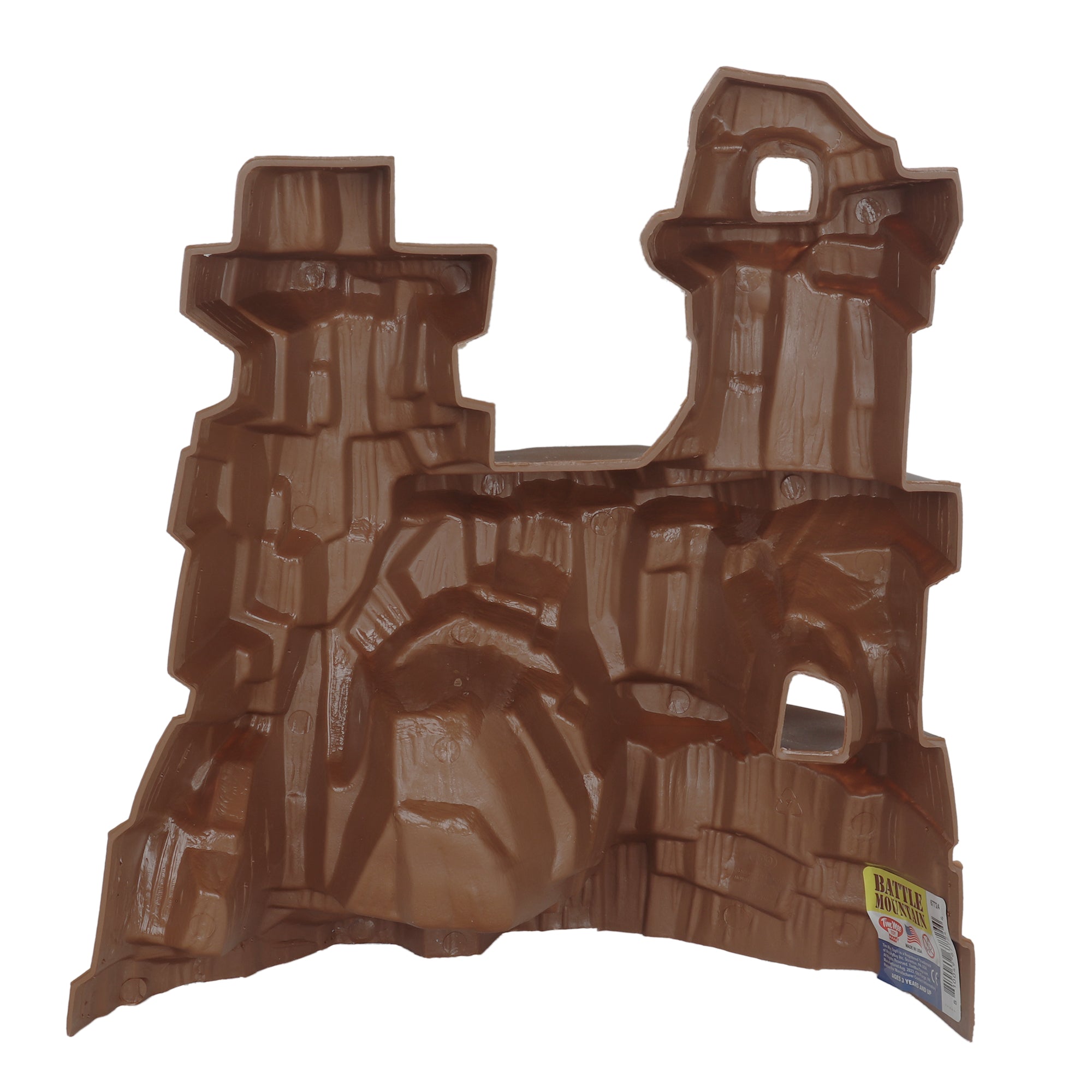 TimMee Battle Mountain Scenery Brown Figure Display Play Terrain