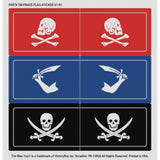 Tim Mee Toy Pirates of Treasure Island Flag Stickers