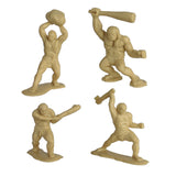 Tim Mee Toy Prehistoric Caveman Tan Figures Close Up