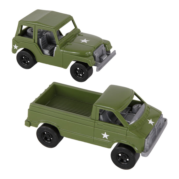 Tim Mee Toy Battle Transport Light Trucks OD Green Color Main Image