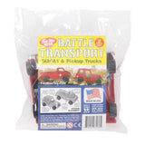 Tim Mee Toy Battle Transport Light Trucks Red Color Package