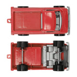 Tim Mee Toy Battle Transport Light Trucks Red Color Pickup Top & Bottom Views