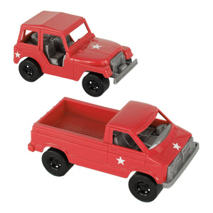 Tim Mee Toy Battle Transport Light Trucks Red Color Main Image