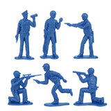 Tim Mee Toy SWAT Police Blue Figures Close Up