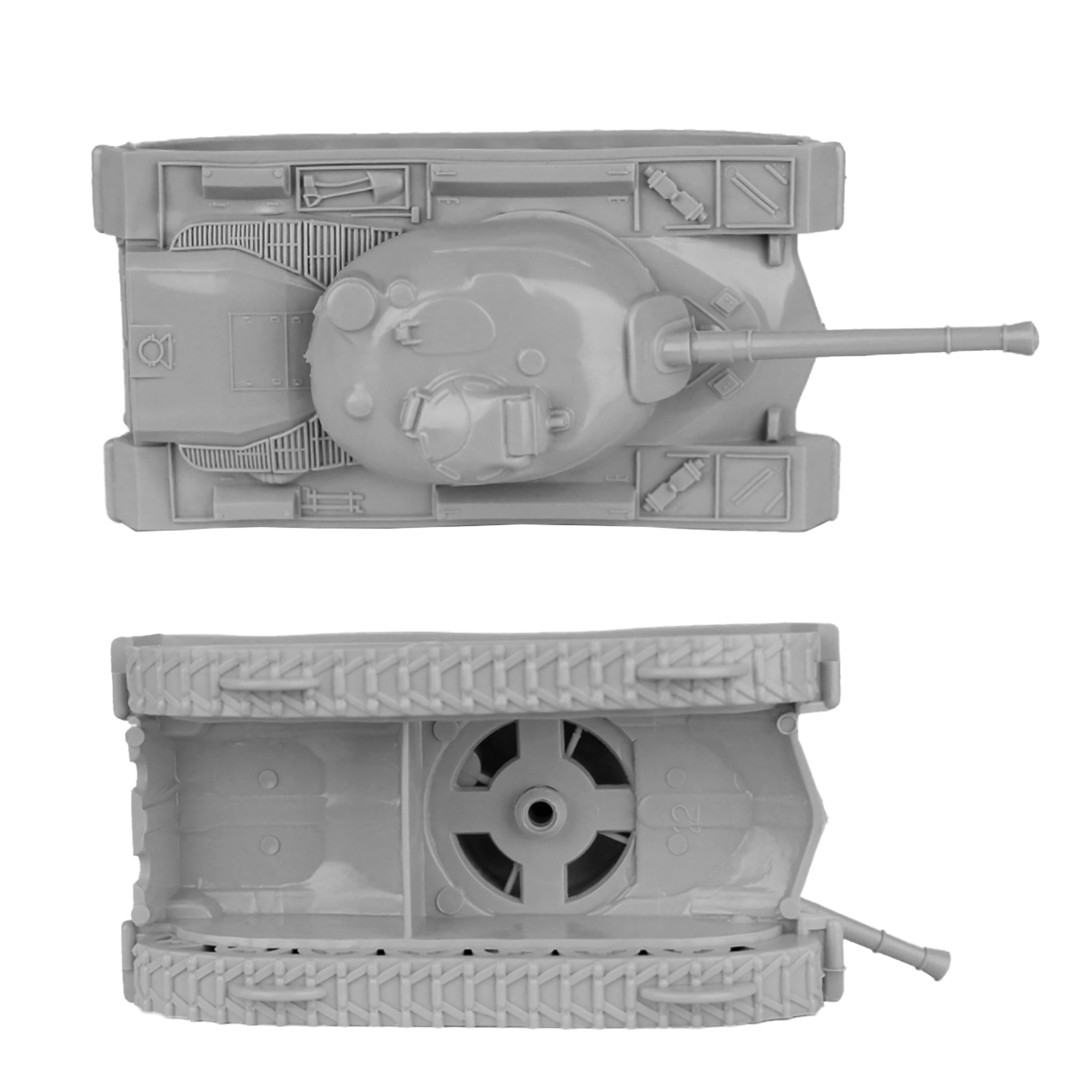 TimMee Toy TANKS for Plastic Army Men Gray WW2 3pc - Made in USA