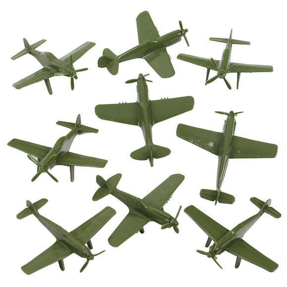 Tim Mee Toy WW2 Fighter Planes OD Green Vignette