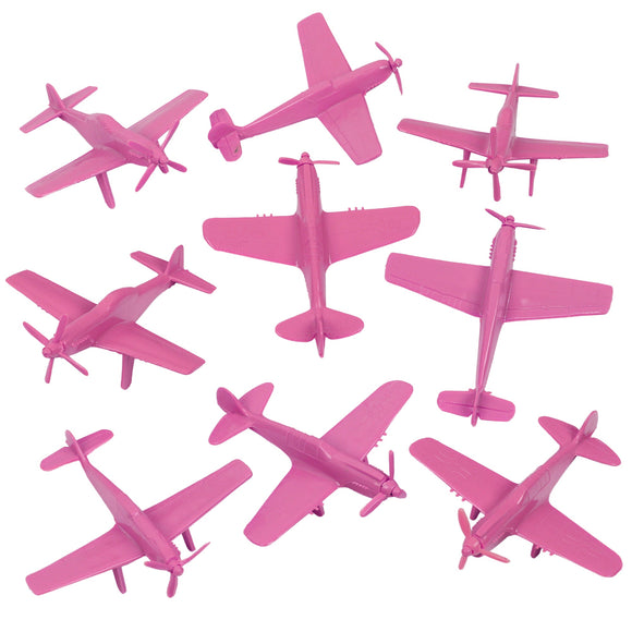 Tim Mee Toy WW2 Fighter Planes Pink Vignette