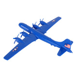 Tim Mee Toy WW2 B-29 Superfortress Bomber Plane Blue Color Plastic Army Men Aircraft Back View