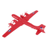 Tim Mee Toy WW2 B-29 Superfortress Bomber Plane Red Color Plastic Army Men Aircraft Back View