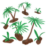 Tim Mee Toy Prehistoric Cavemen and Dinosaurs Bucket Playset Palm Trees & Jungle Ferns Vignette
