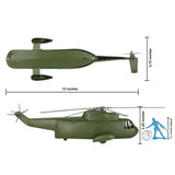 Tim Mee Toy Army Helicopter Olive Scale