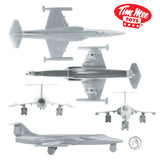 Tim Mee Toy Jets Cold War Gray F104