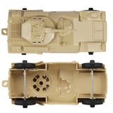 Tim Mee Toy Modern Armored Cars Tan Top and Bottom