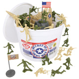 Tim Mee Toy Army OD Green vs. Tan Bucket Escape