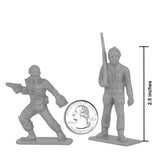 Tim Mee Toy WW2 Plastic Army Men DK Novelties Gray Scale