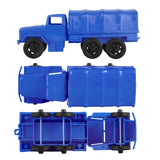 Tim Mee Toy 2.5 Ton Cargo Truck Blue Top Bottom Side Views