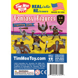 Tim Mee Toy Fantasy Figures Gray & Rust Brown Insert Art
